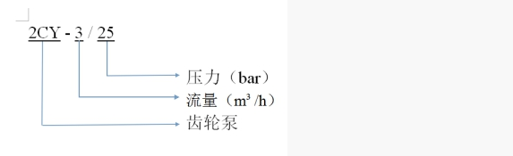 齒輪泵型號含義 齒輪泵型號含義